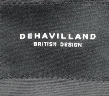 Mens UK Size 46 Dehavilland Regular Black Suit Jacket
