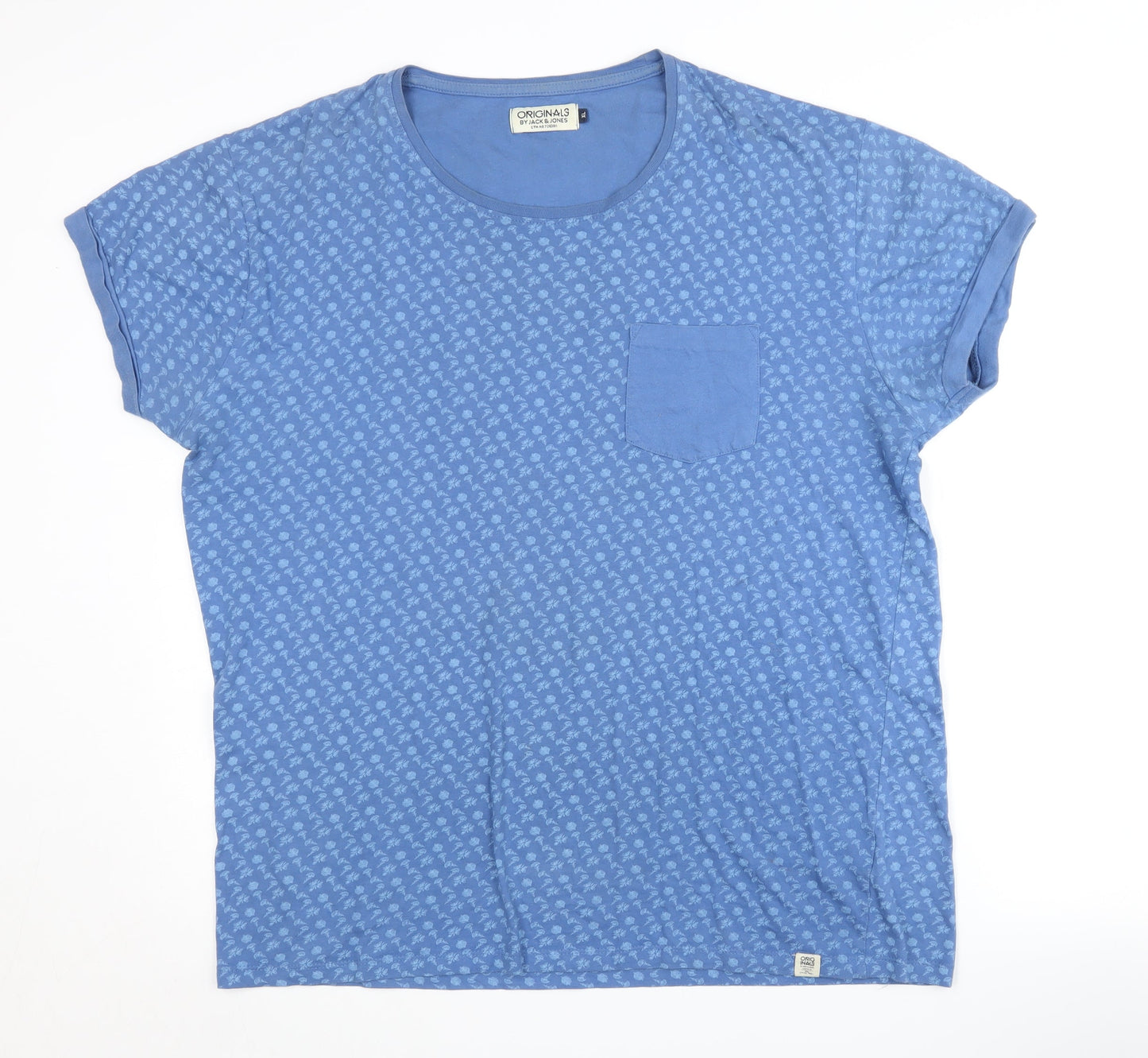 Mens UK Size XL JACK & JONES Blue  T-Shirt