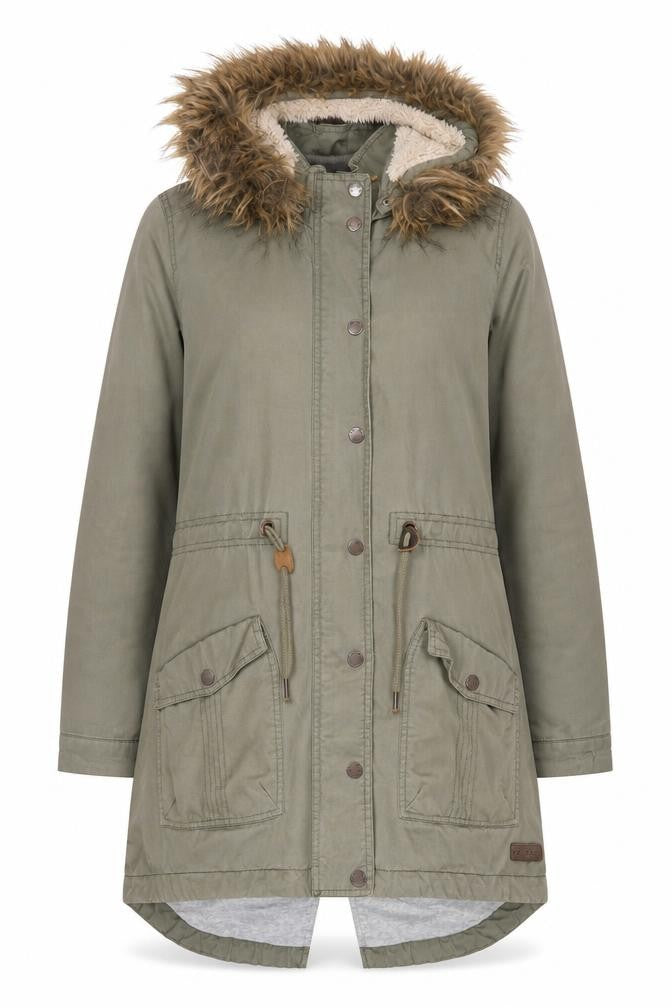 Fat Face Women's Green Parka Coat Size 10