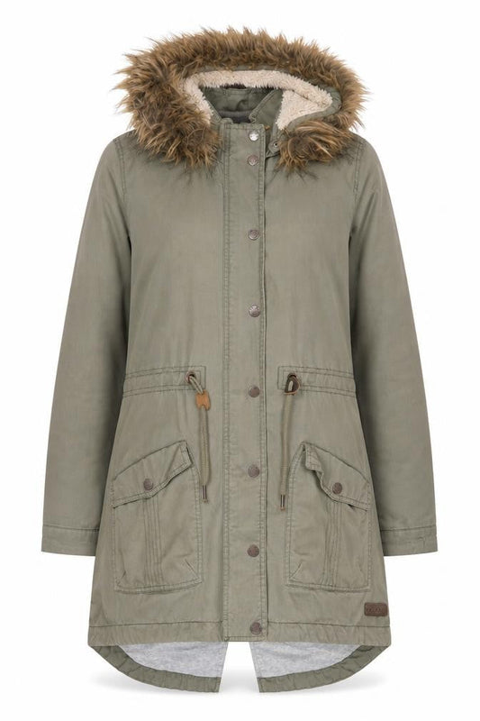 Fat Face Women's Green Parka Coat Size 10