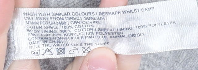 Fat Face Women's Green Parka Coat Size 10