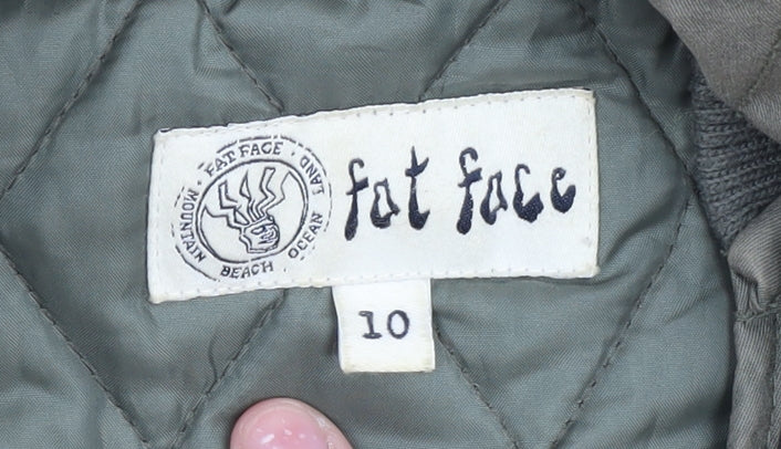 Fat Face Women's Green Parka Coat Size 10