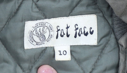 Fat Face Women's Green Parka Coat Size 10
