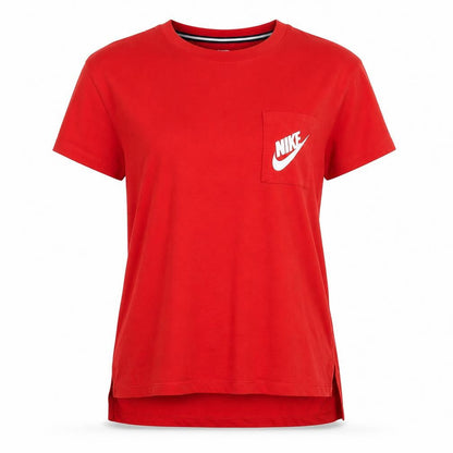Womens UK Size XS Nike Red Basic T-Shirt