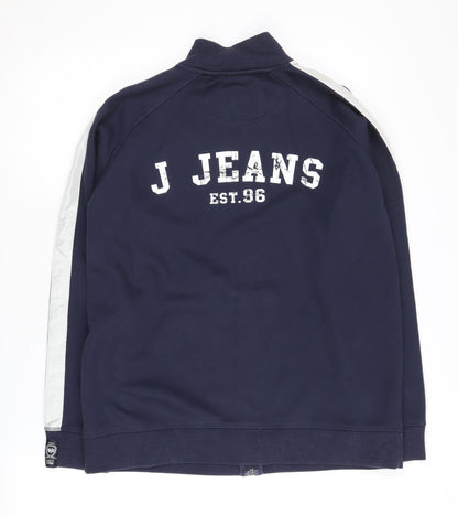 Jasper Conran Boys' Blue Track Jacket, 15 Years, Full Zip Style