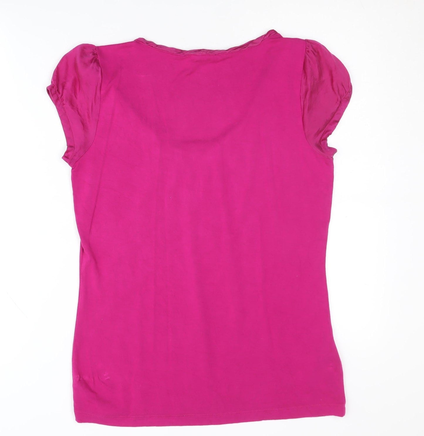 Laura Ashley Women's Pink Scoop Neck T-Shirt, Size 14