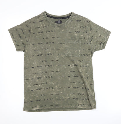 Firetrap Boys Green Graphic Print T-Shirt 11-12 Years