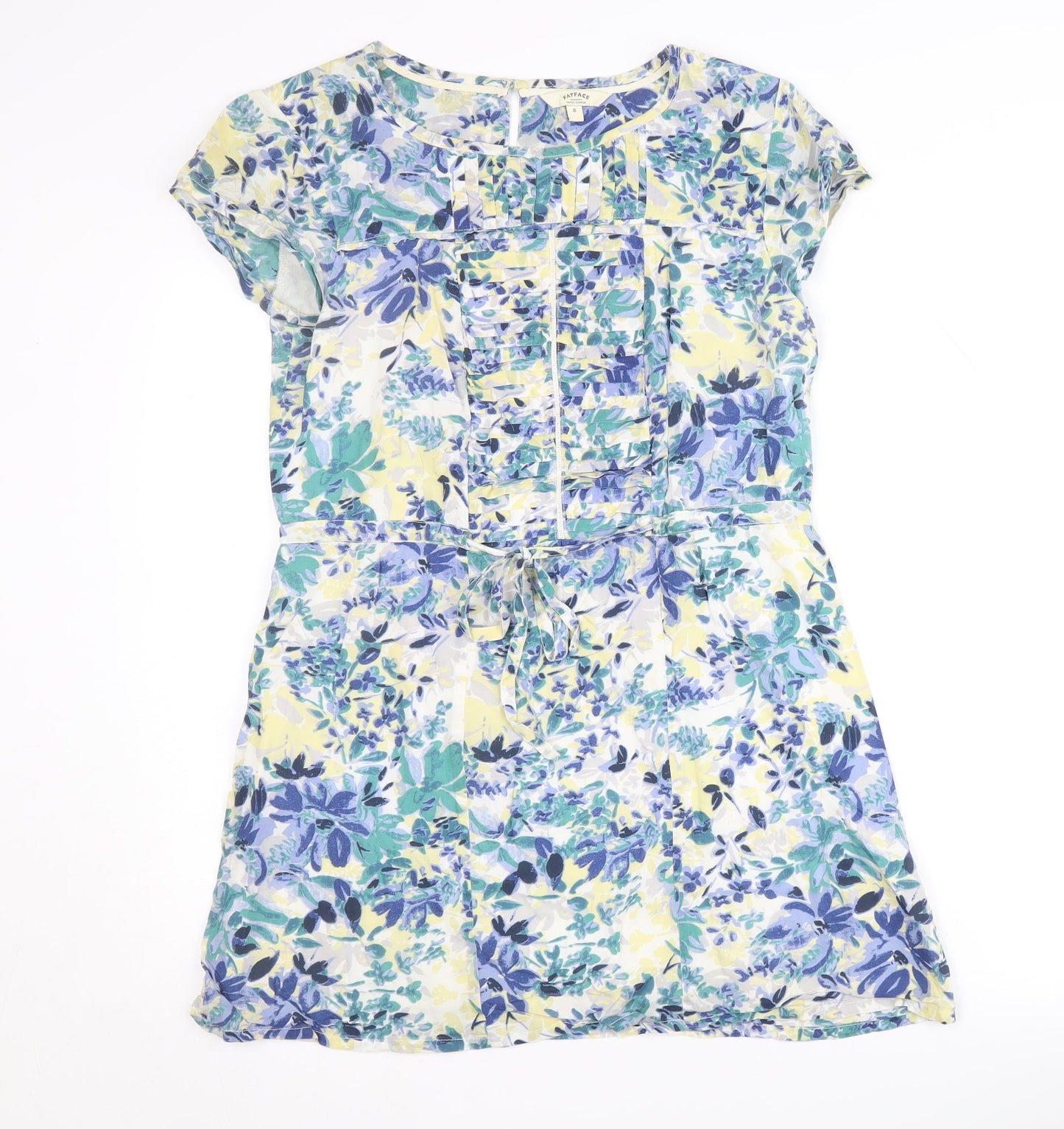 FatFace Women's Multicoloured A-Line Dress Size 8