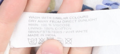 FatFace Women's Multicoloured A-Line Dress Size 8