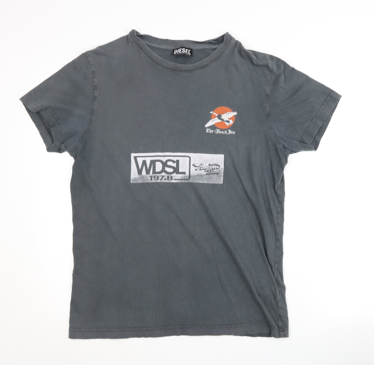 Mens UK Size L Diesel Grey  T-Shirt