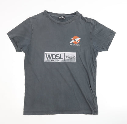 Mens UK Size L Diesel Grey  T-Shirt