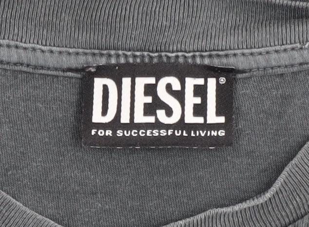 Mens UK Size L Diesel Grey  T-Shirt