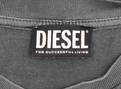 Mens UK Size L Diesel Grey  T-Shirt