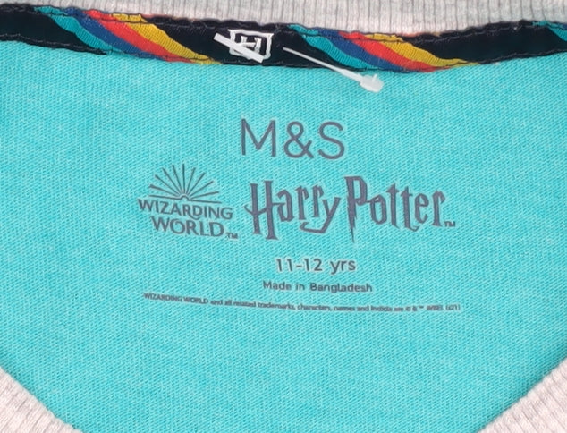 Marks and Spencer Boys Blue Harry Potter T-Shirt - 11-12 Years