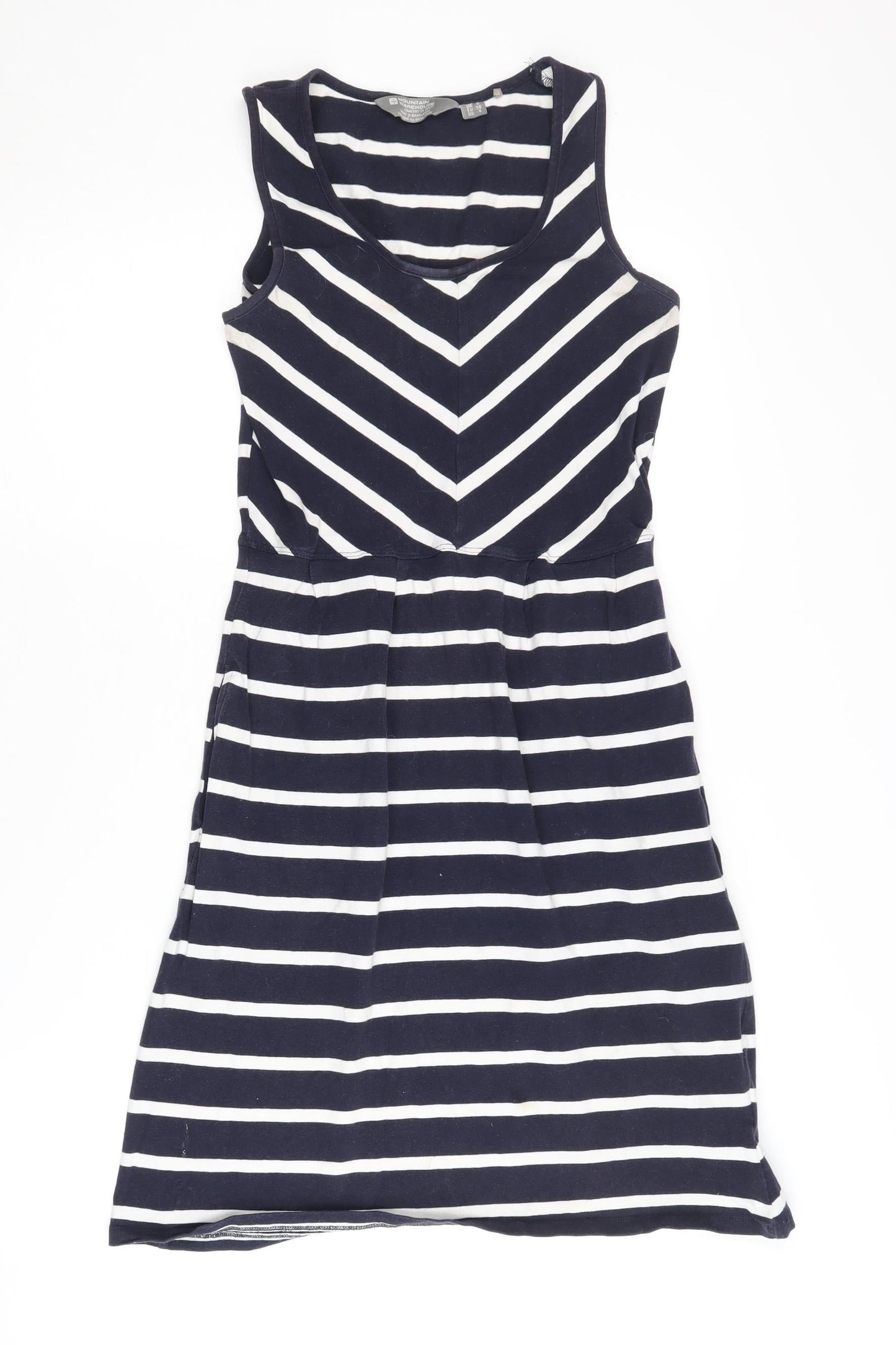 Mountain Warehouse Women's Blue A-Line Striped Dress