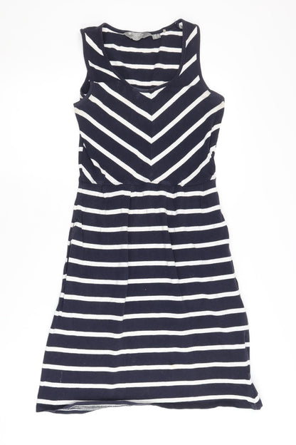 Mountain Warehouse Women's Blue A-Line Striped Dress