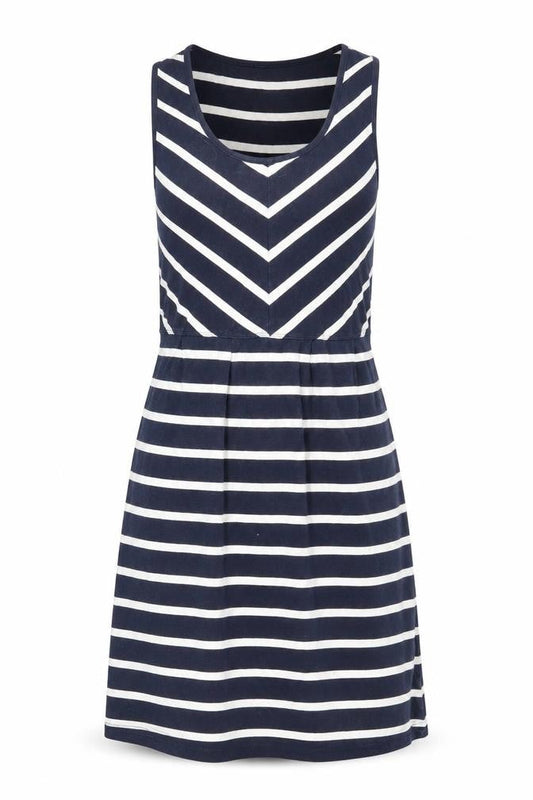 Mountain Warehouse Women's Blue A-Line Striped Dress