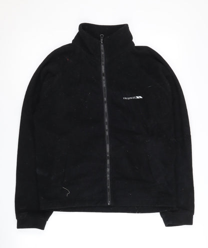 Trespass Boys Black Fleece Jacket 11 Years Full Zip