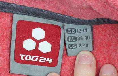 TOG24 Women's Red Fleece Jacket - Size 12