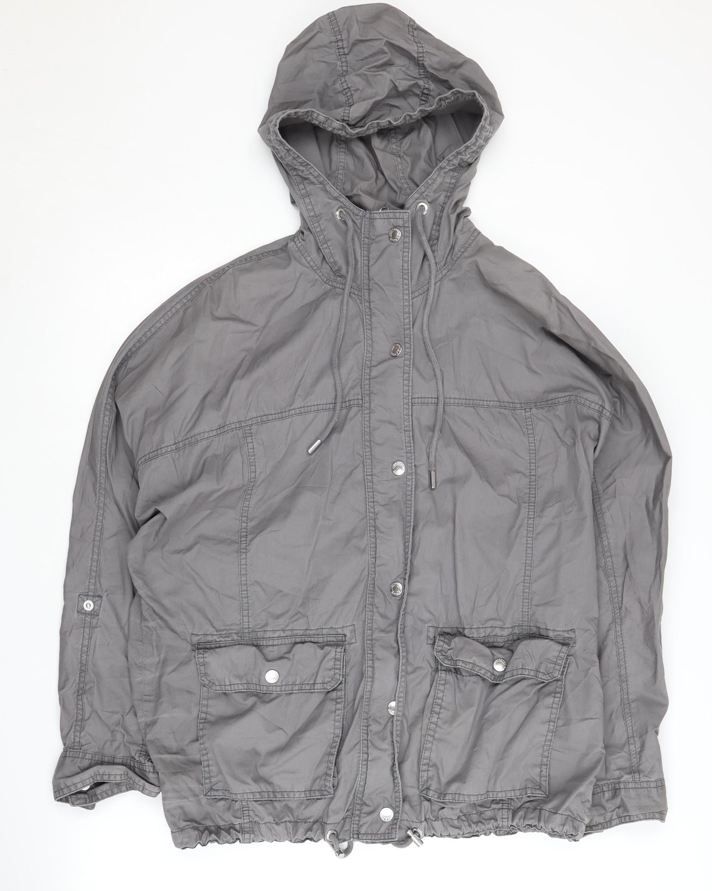 Abercrombie & Fitch Men's Grey Parka Jacket S