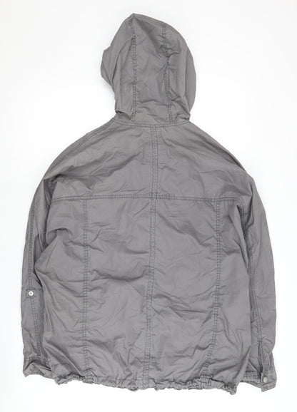 Abercrombie & Fitch Men's Grey Parka Jacket S