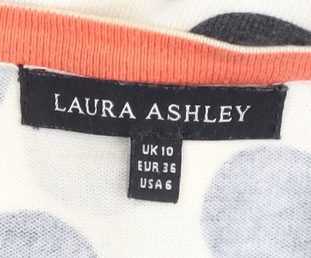 Laura Ashley Women's Multicoloured Polka Dot Cardigan Size 10
