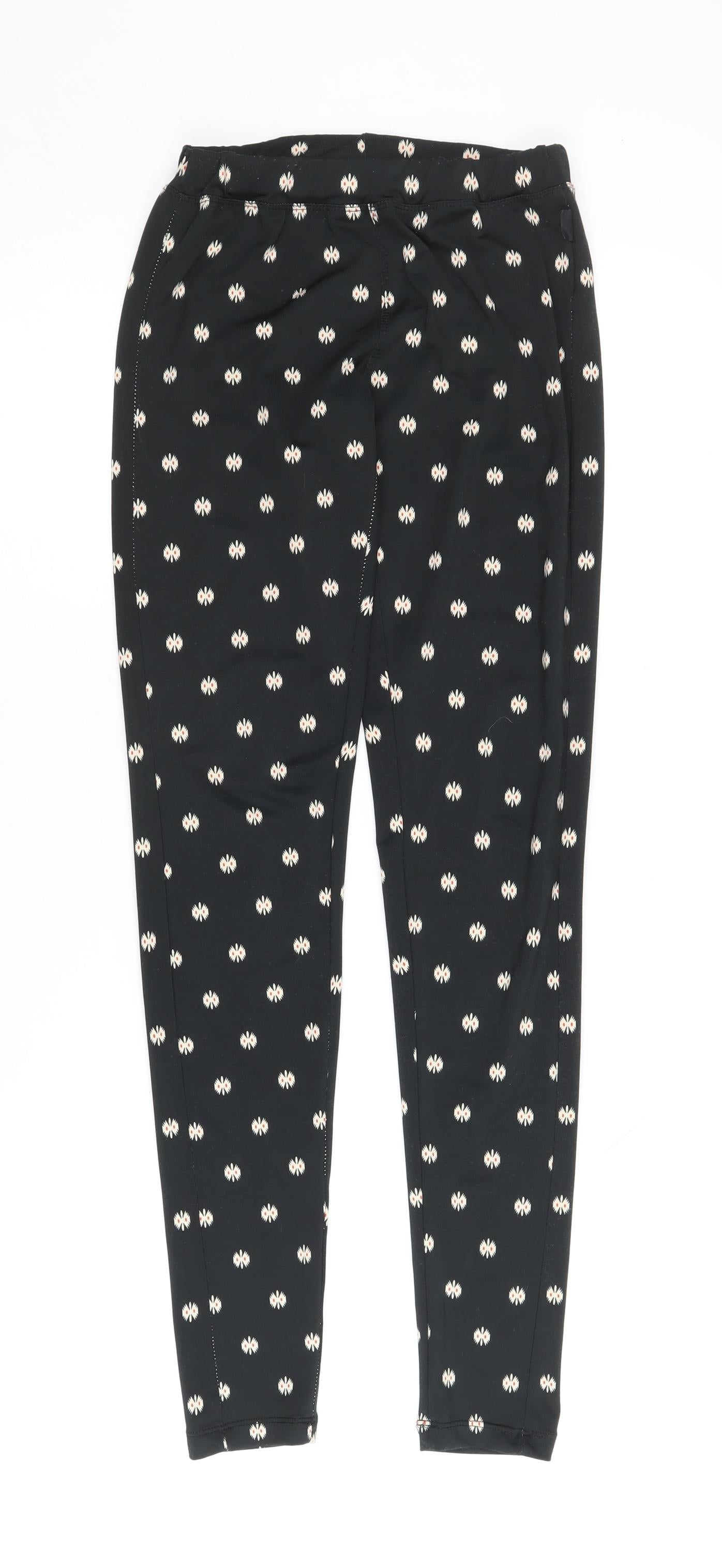 Converse Women’s Black XS Leggings Geometric Pattern