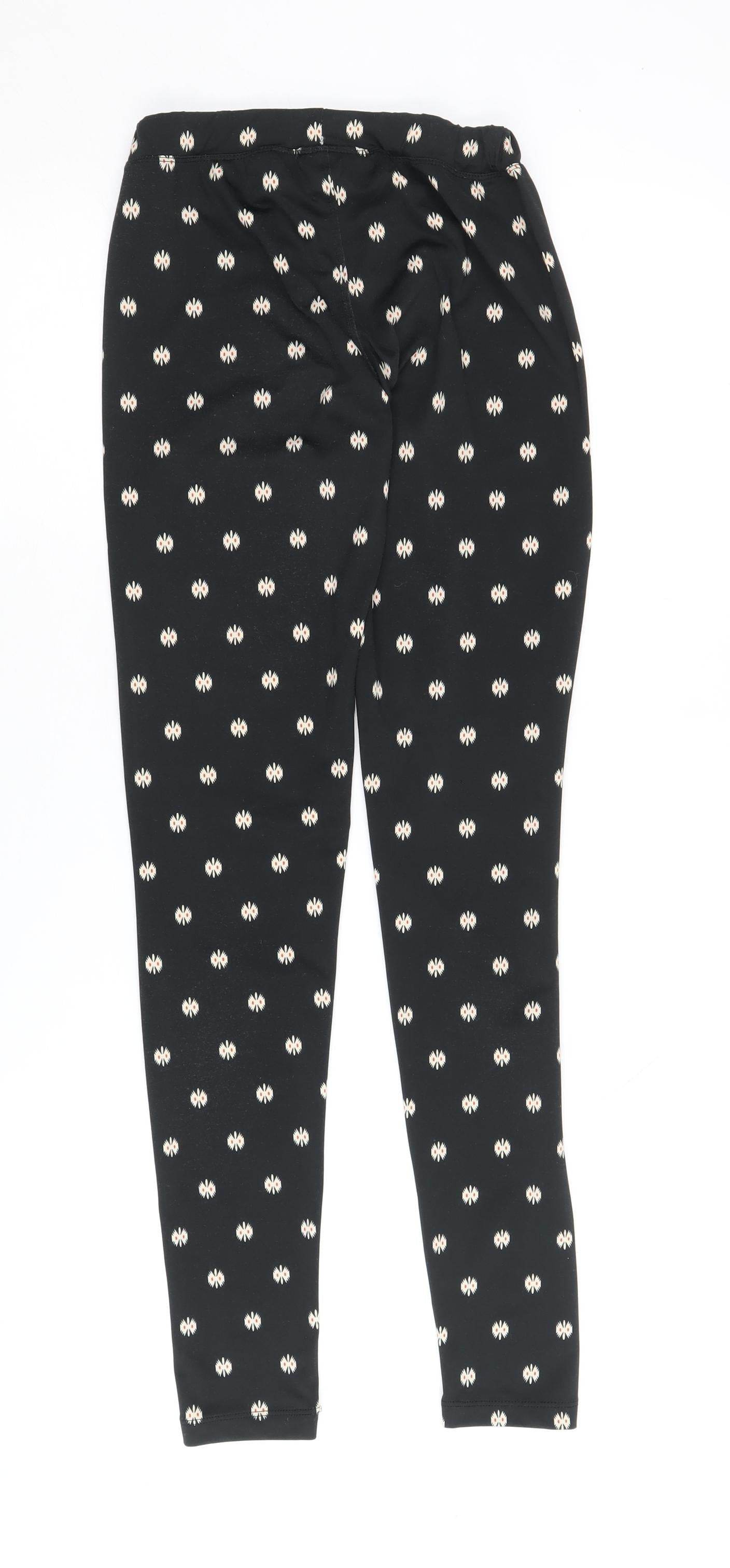Converse Women’s Black XS Leggings Geometric Pattern