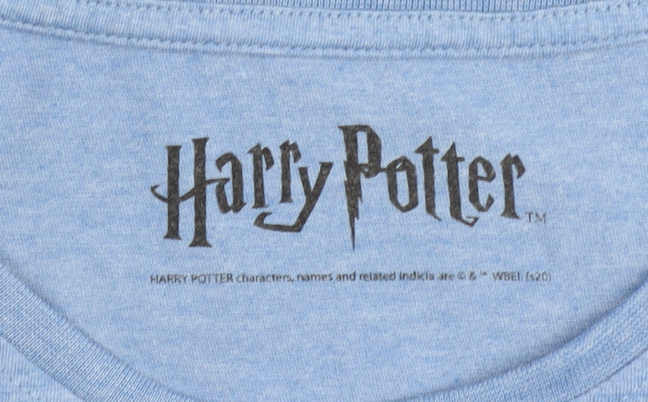 Harry Potter Girls Blue Graphic Print Long Sleeve T-Shirt 12 Years