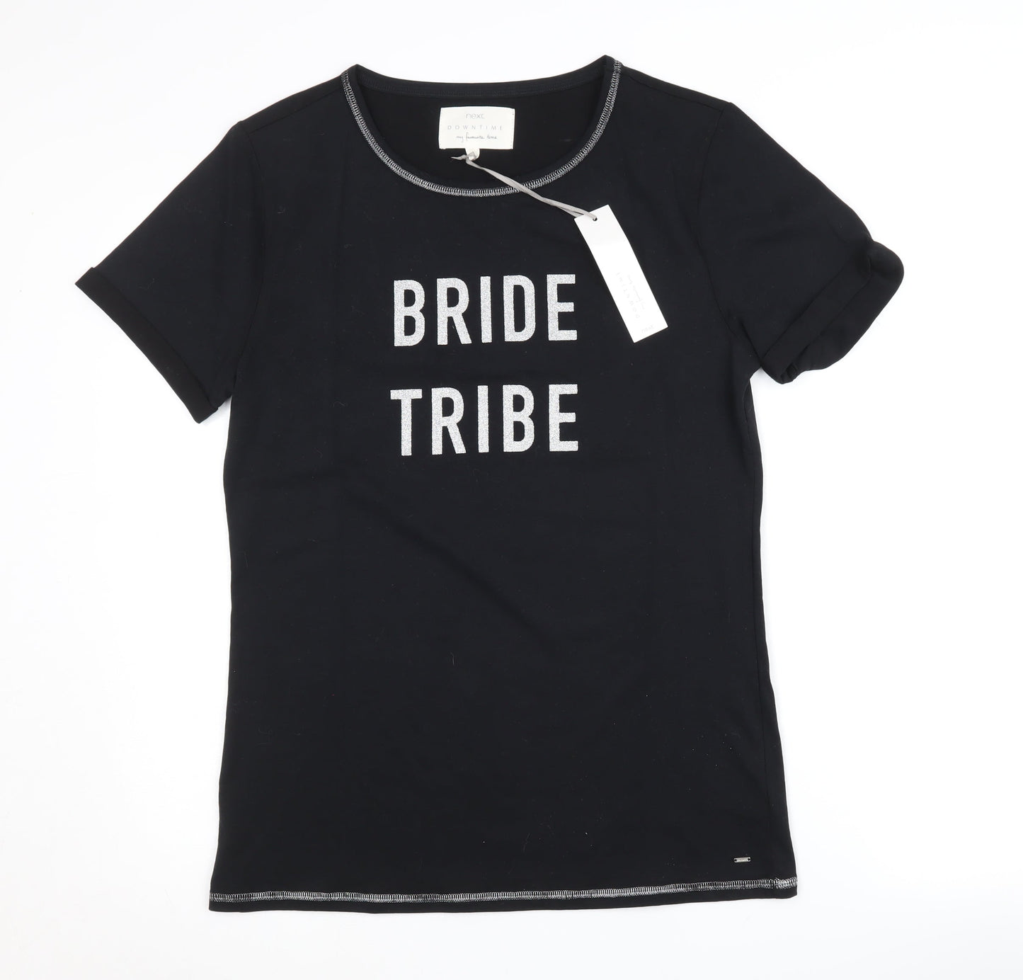 Next Women's Black Bride Tribe T-Shirt Nightshirt S