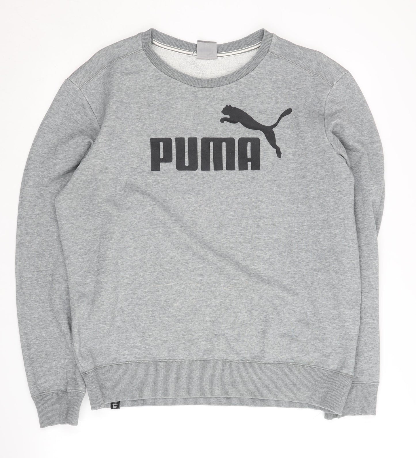 Mens UK Size M PUMA Grey Pullover Sweatshirt