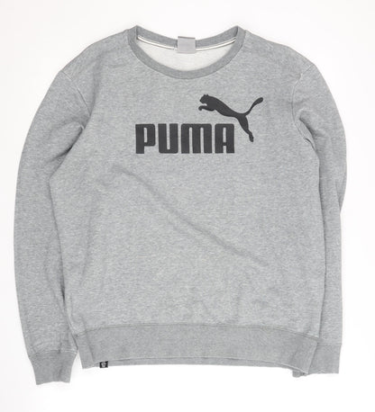 Mens UK Size M PUMA Grey Pullover Sweatshirt