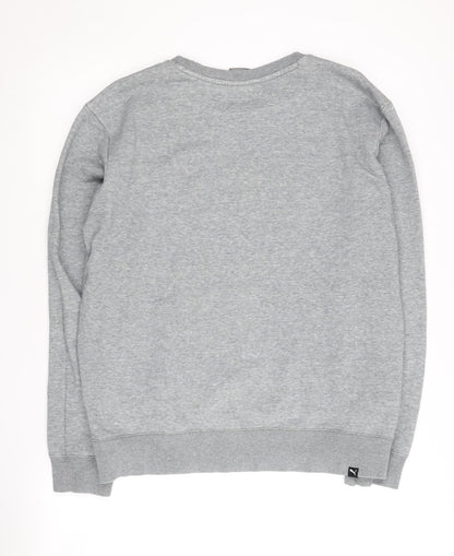 Mens UK Size M PUMA Grey Pullover Sweatshirt