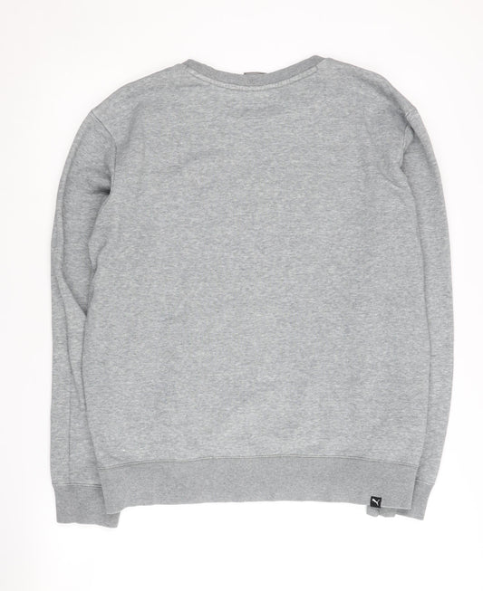 Mens UK Size M PUMA Grey Pullover Sweatshirt