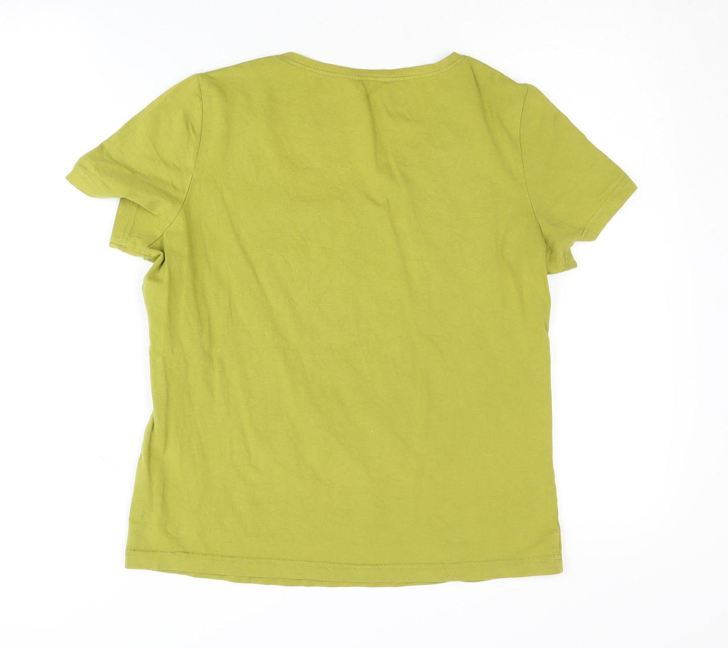 Womens UK Size L Hobbs Green Basic T-Shirt