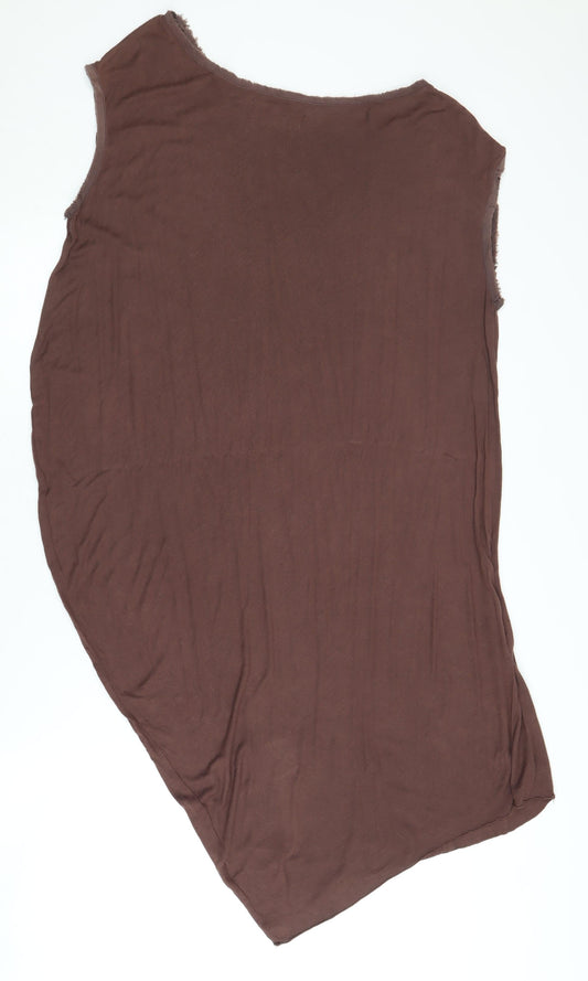 AllSaints Women’s Brown Sleeveless Dress Size 8