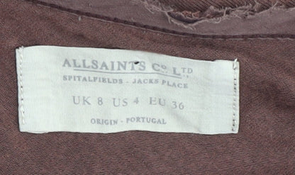 AllSaints Women’s Brown Sleeveless Dress Size 8