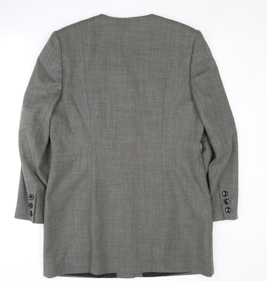 Viyella Women's Grey Long Blazer UK 12