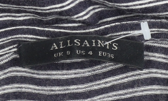 Womens UK Size 8 AllSaints Grey Pullover Jumper