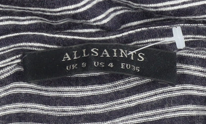 Womens UK Size 8 AllSaints Grey Pullover Jumper