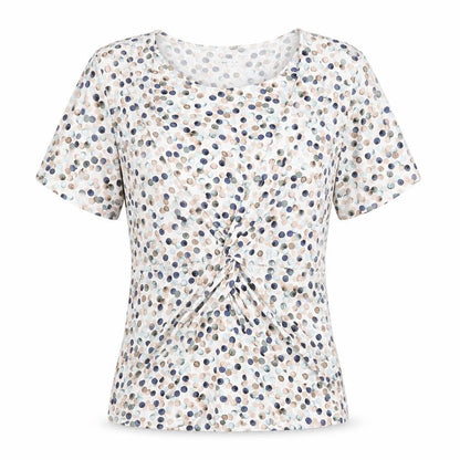Womens UK Size 10 Eastex Multicoloured Basic Blouse