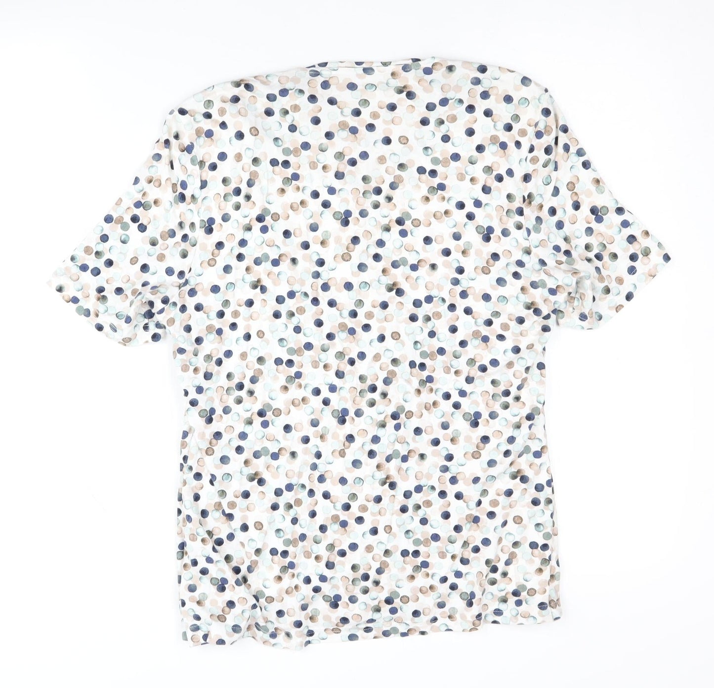 Womens UK Size 10 Eastex Multicoloured Basic Blouse