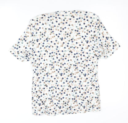 Womens UK Size 10 Eastex Multicoloured Basic Blouse