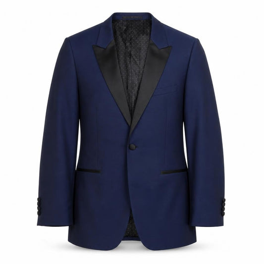 Moss 1851 Men's Blue Blazer 40 Shawl Lapel Formal