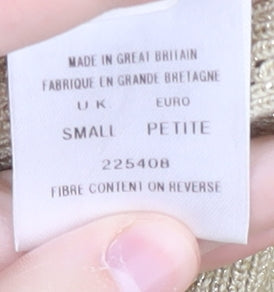 Eastex Women's Beige Short Sleeve Knit Jumper, Size S