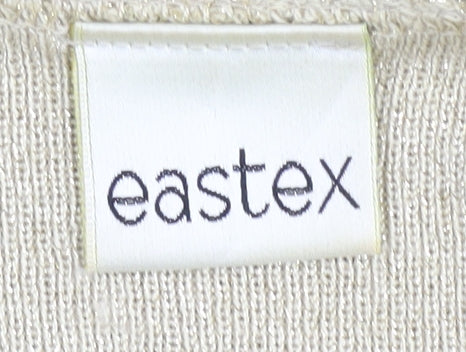 Eastex Women's Beige Short Sleeve Knit Jumper, Size S