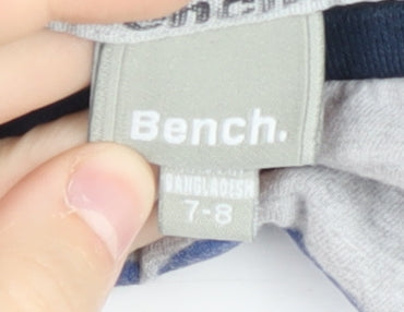 Bench Boys Crew Neck Blue and Grey T-Shirt Size 7-8 Years