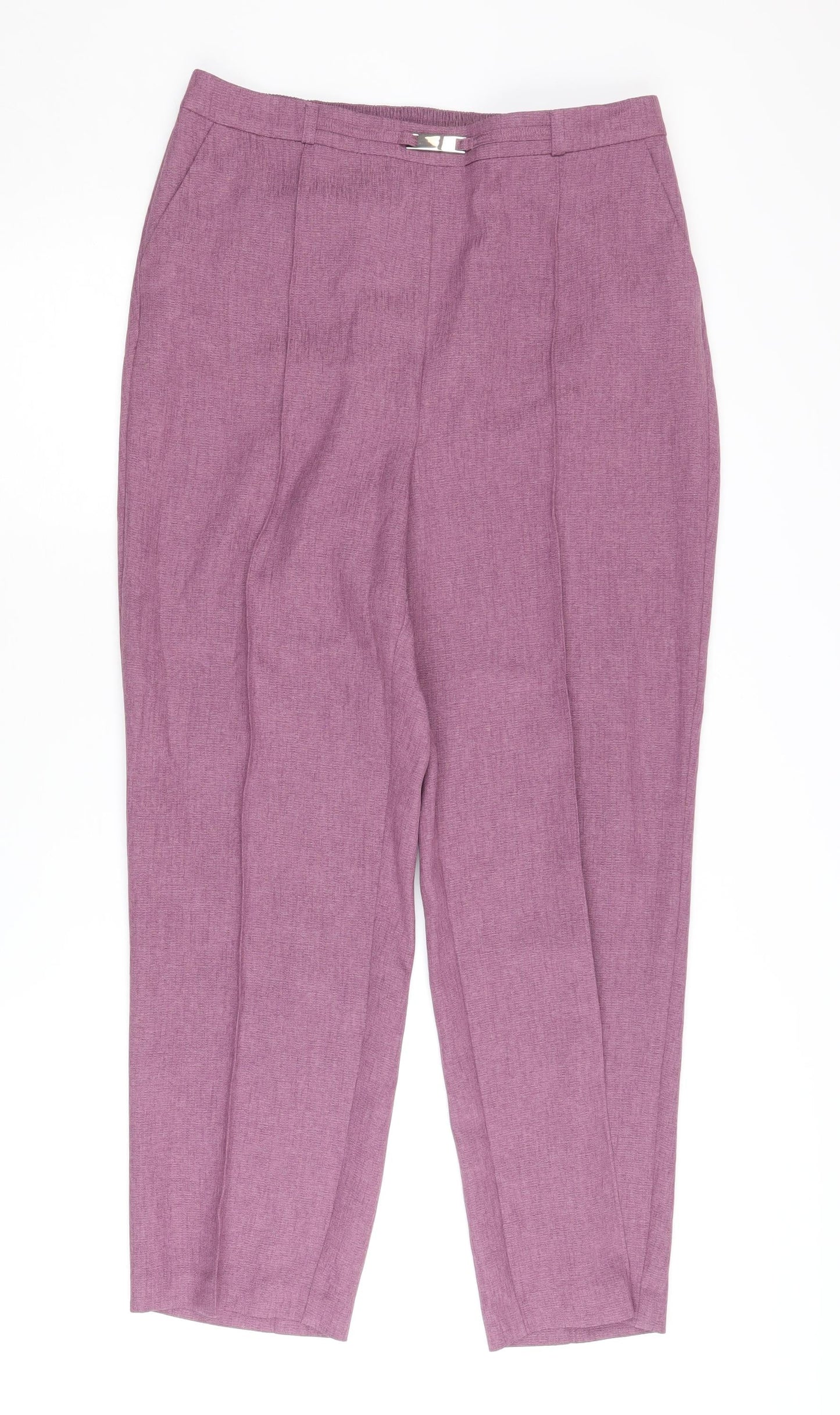 Womens UK Size 14 Honor Millburn Classic Fit CasualWorkwear Purple Trousers