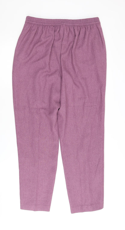 Womens UK Size 14 Honor Millburn Classic Fit CasualWorkwear Purple Trousers