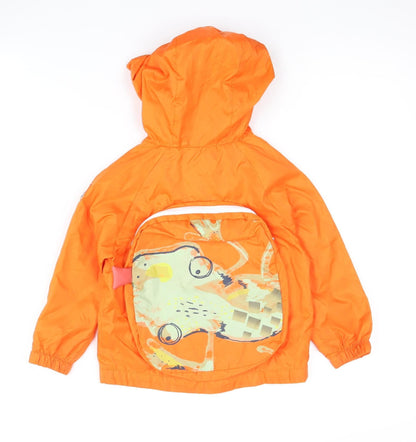 Mantaray Boys Orange Hooded Rain Coat 2-3 Years